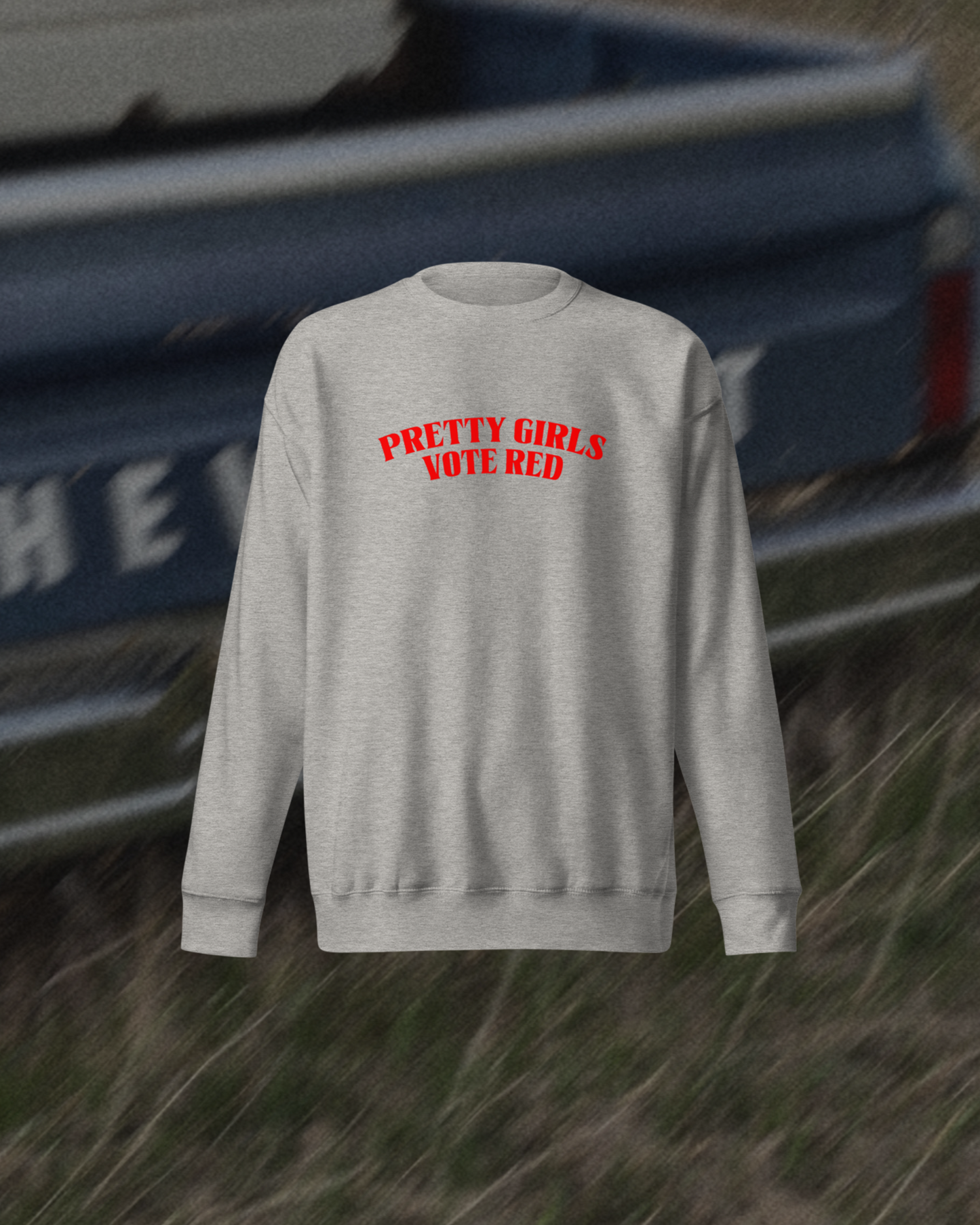 Pretty Girls Vote Red Gray Pullover