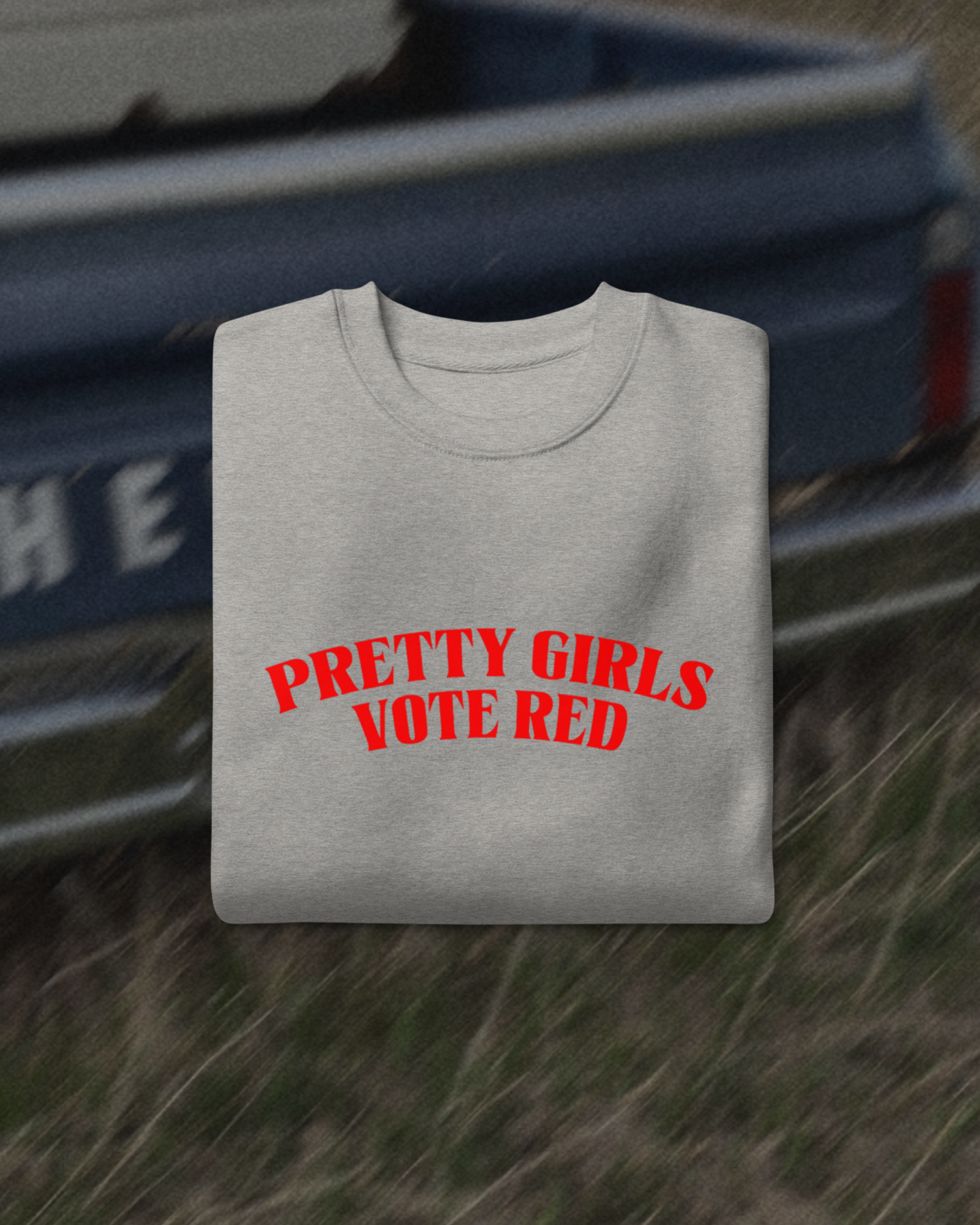 Pretty Girls Vote Red Gray Pullover