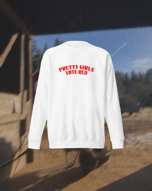 Pretty Girls Vote Red White Pullover