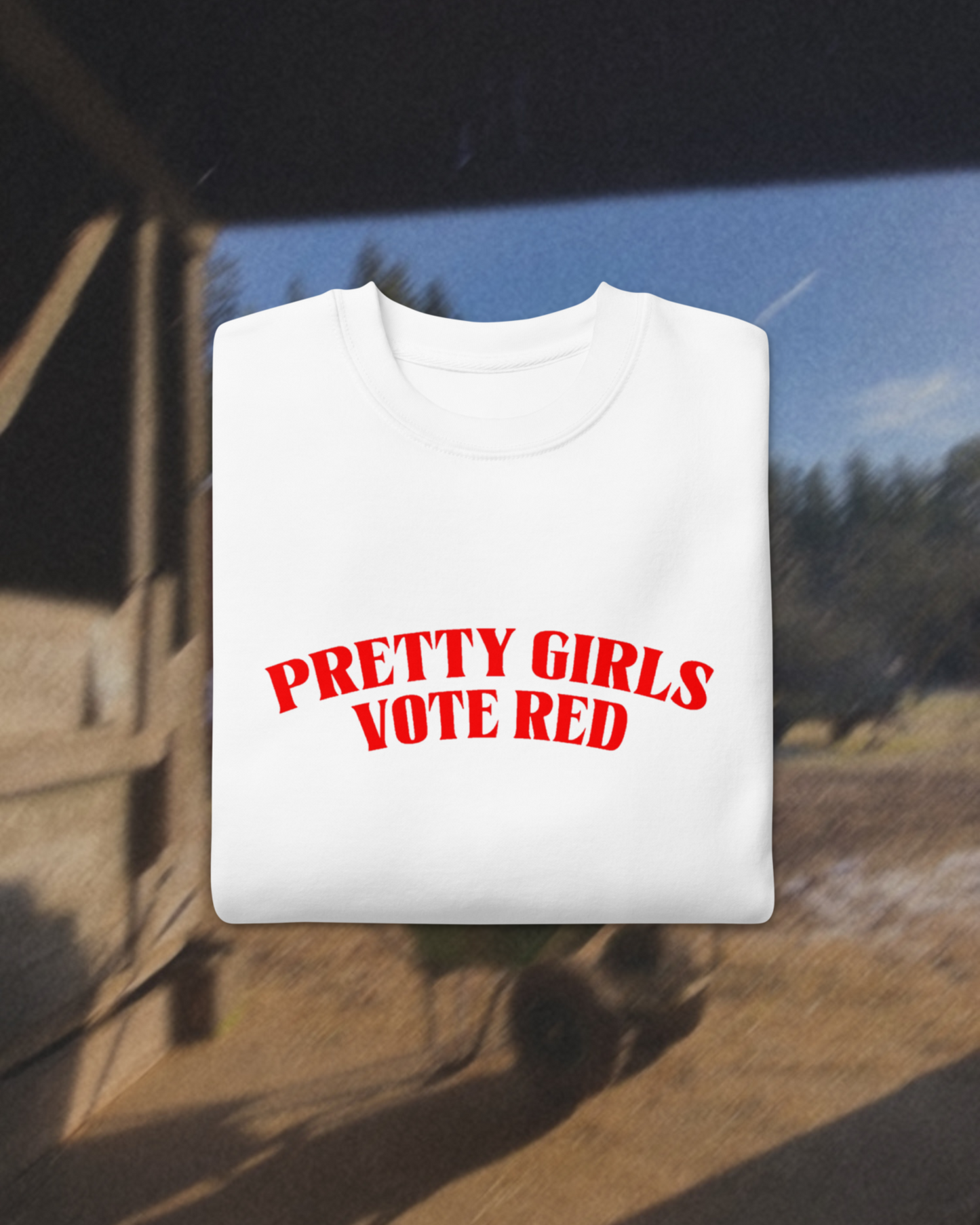 Pretty Girls Vote Red White Pullover