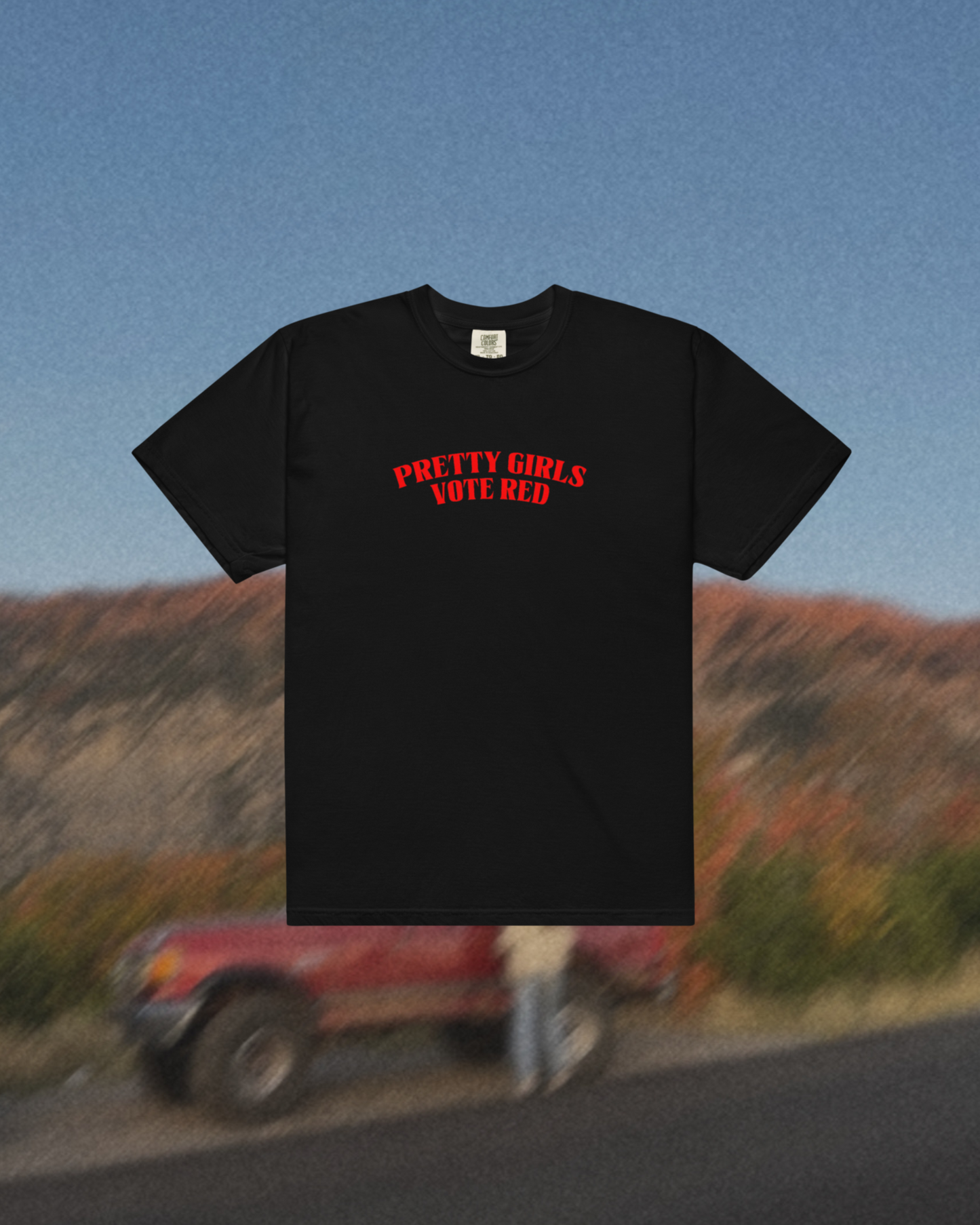 Pretty Girls Vote Red Black Tee