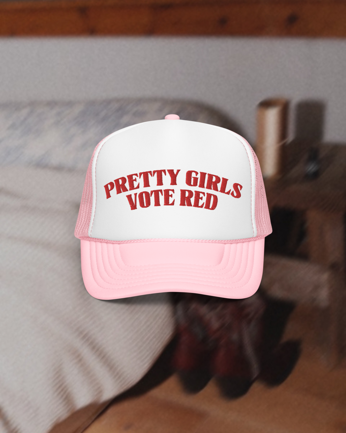 Pretty Girls Vote Red Foam Trucker