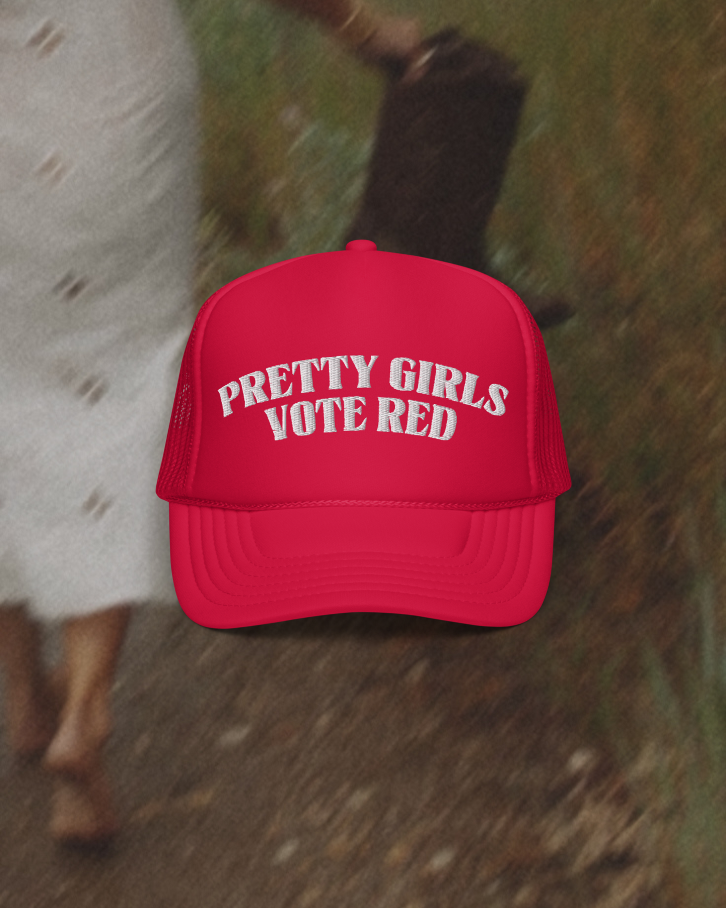 Pretty Girls Vote Red Foam Trucker