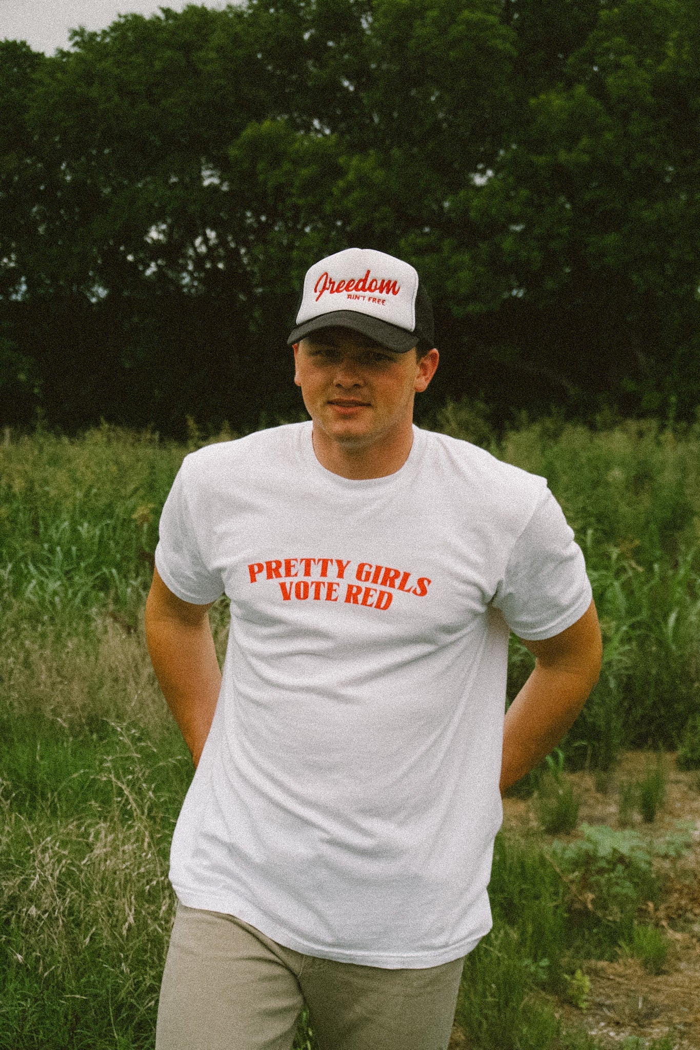 Pretty Girls Vote Red White TEE