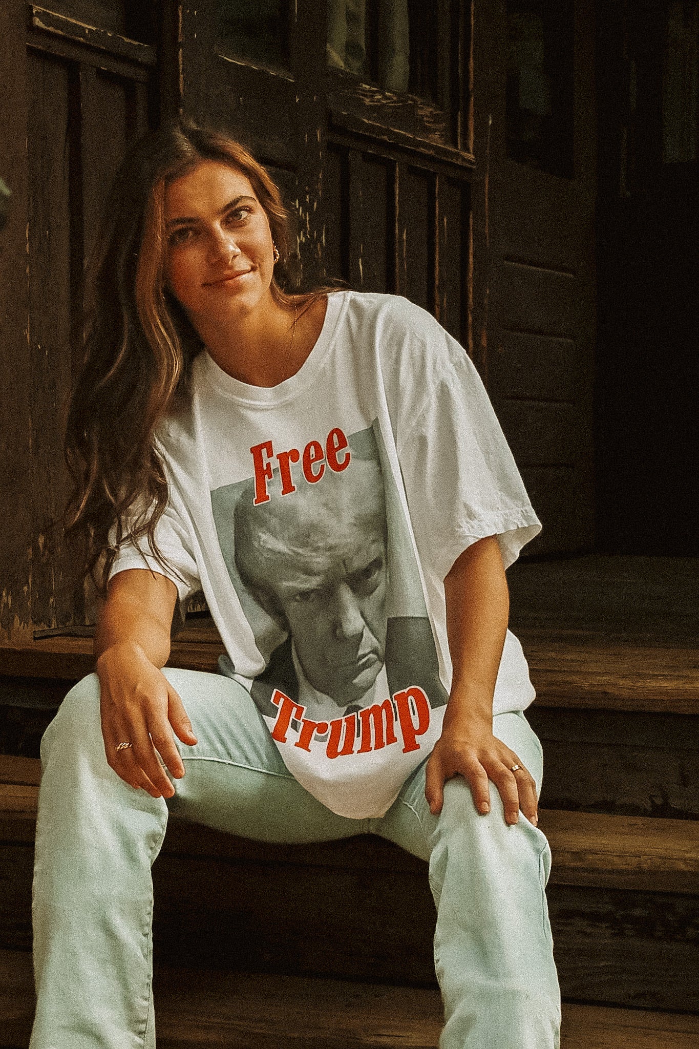 "Free Trump" Mugshot Tee