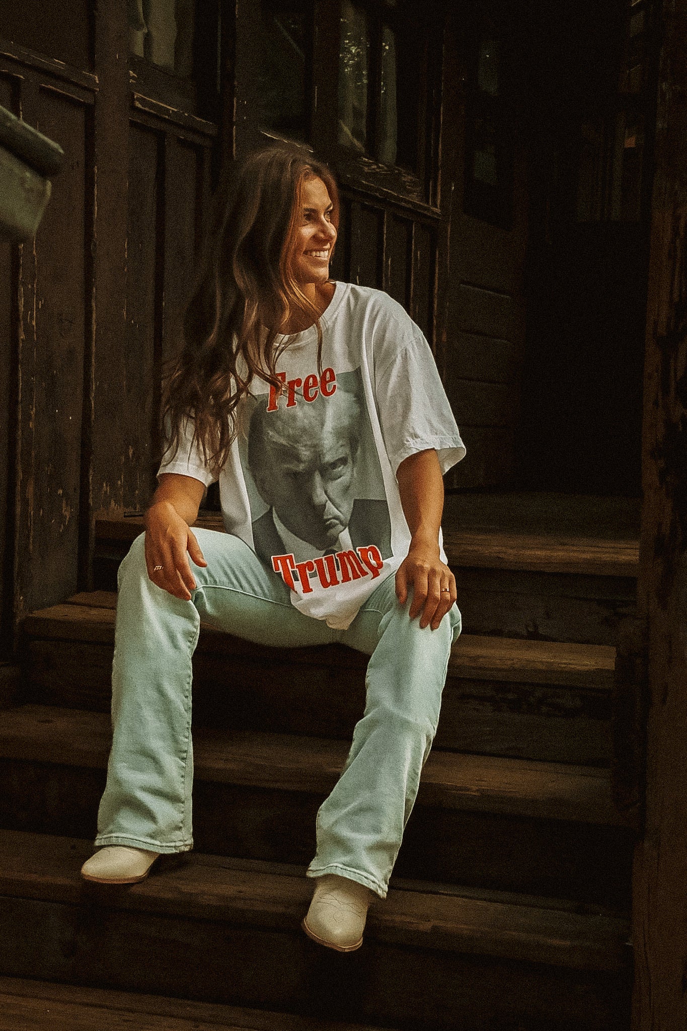 "Free Trump" Mugshot Tee