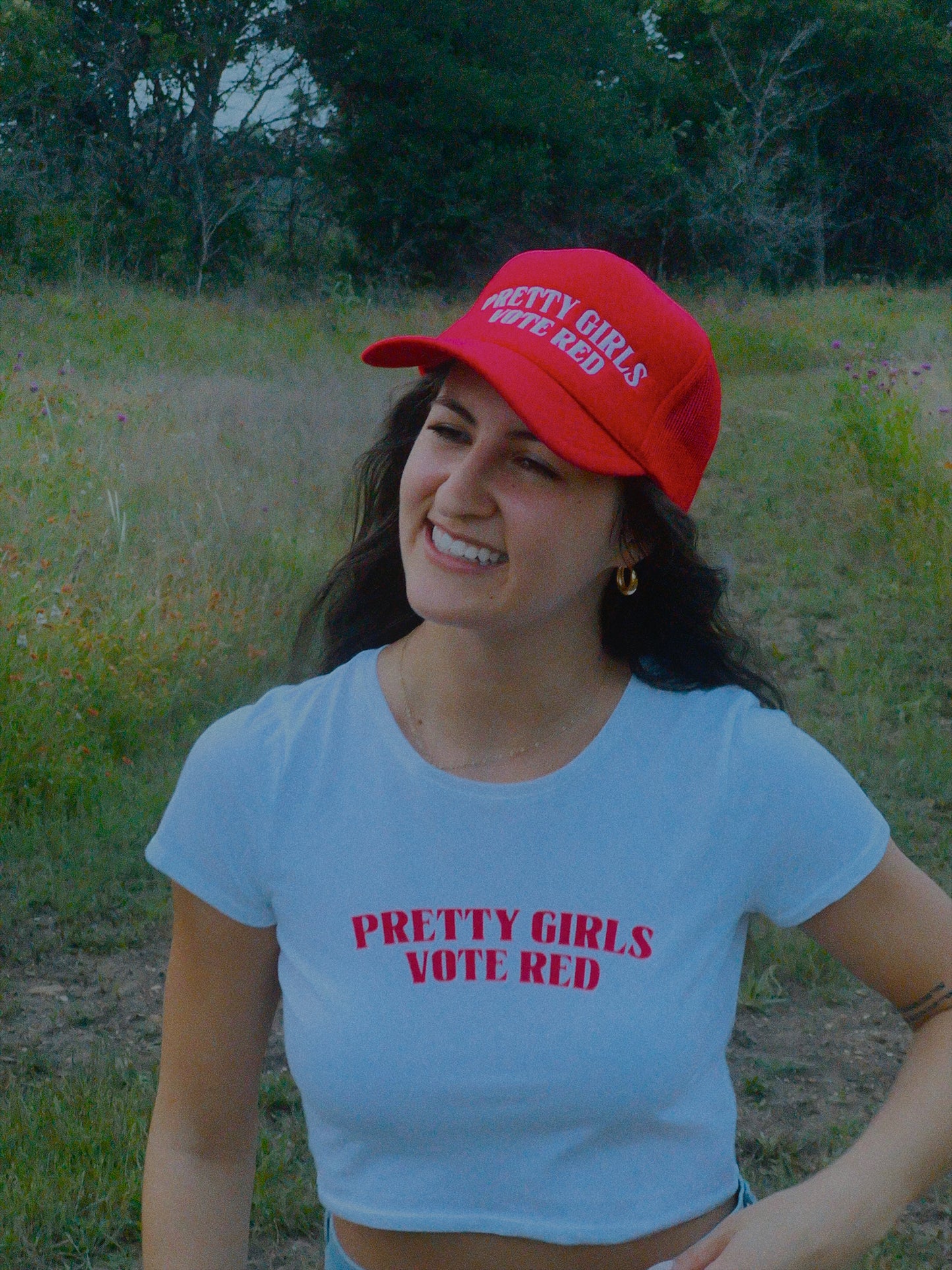 Pretty Girls Vote Red Foam Trucker