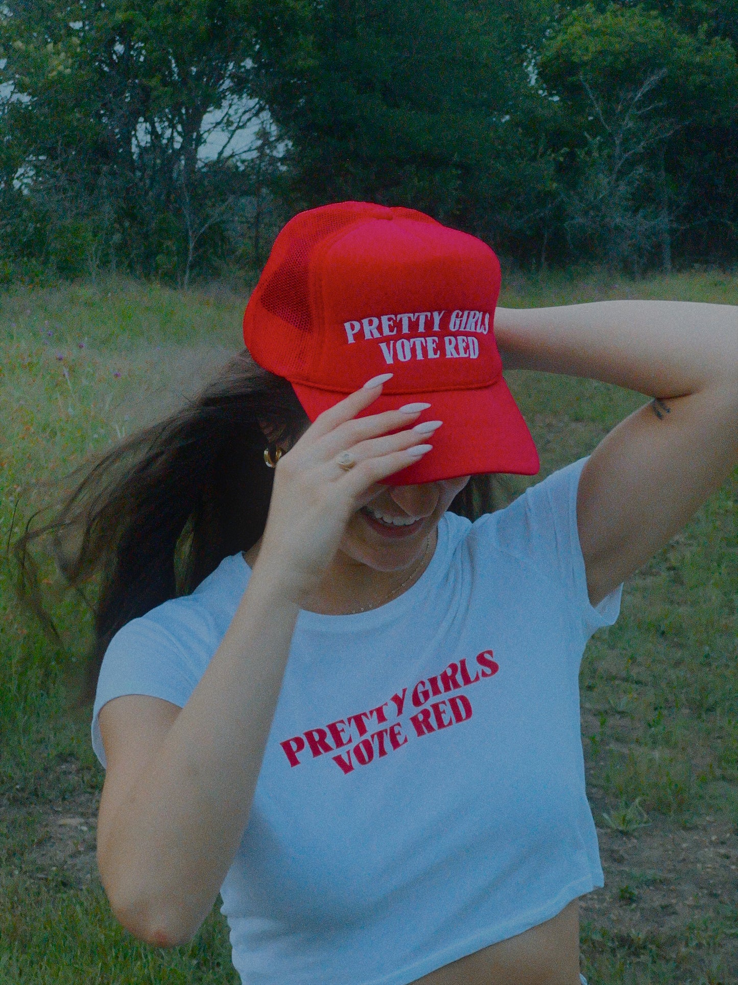 Pretty Girls Vote Red Foam Trucker