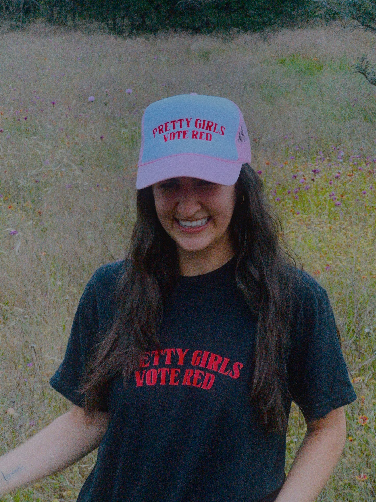 Pretty Girls Vote Red Foam Trucker