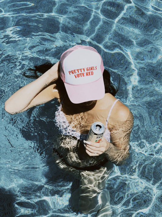 Pretty Girls Vote Red Foam Trucker